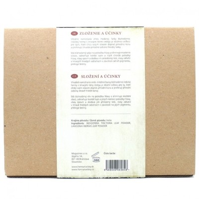 HENNA & 3xINDIGO 1kg - tmavě hnědá barva na vlasy