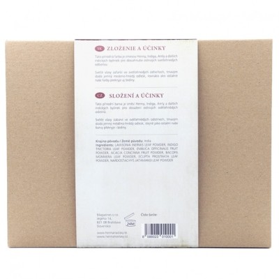 HENNA, INDIGO & AMLA 1kg - světle hnědá barva na vlasy